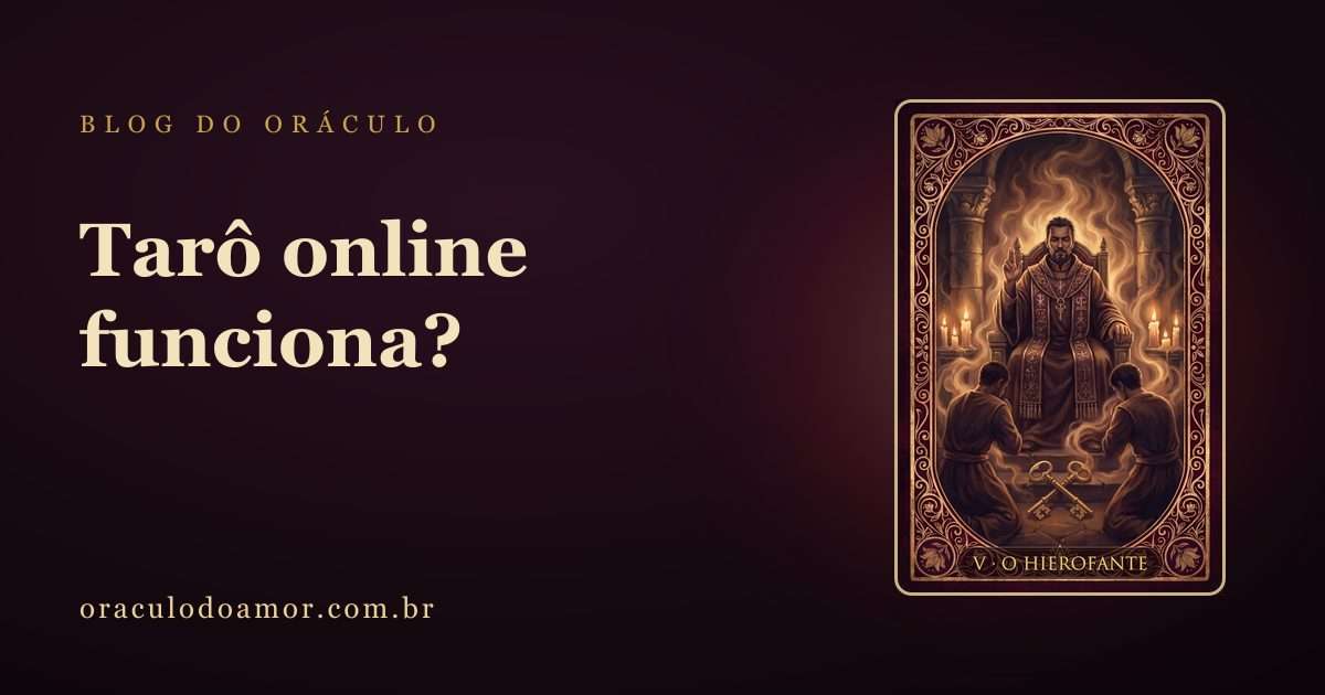Tarô online funciona? A resposta honesta de quem entende de mesa
